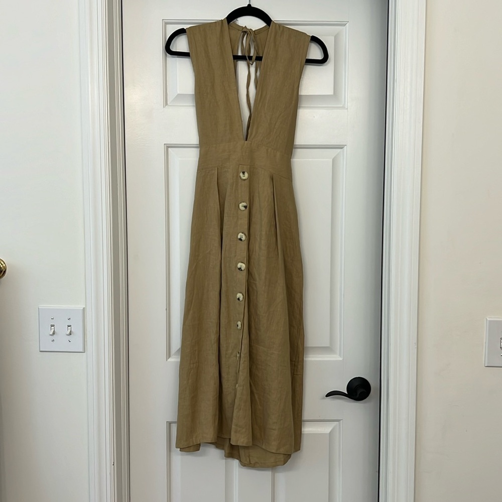 Faithfull The Brand linen dress NWT